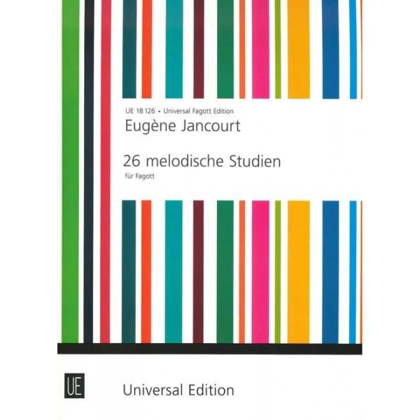 Jancourt: 26 Melodic Studies for Bassoon