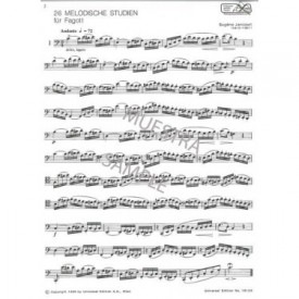 Jancourt: 26 Melodic Studies for Bassoon