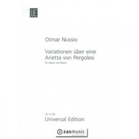 Nussio, Otmar (1902-1990): Variations on an Arietta by Pergolesi for bassoon and piano (1953)