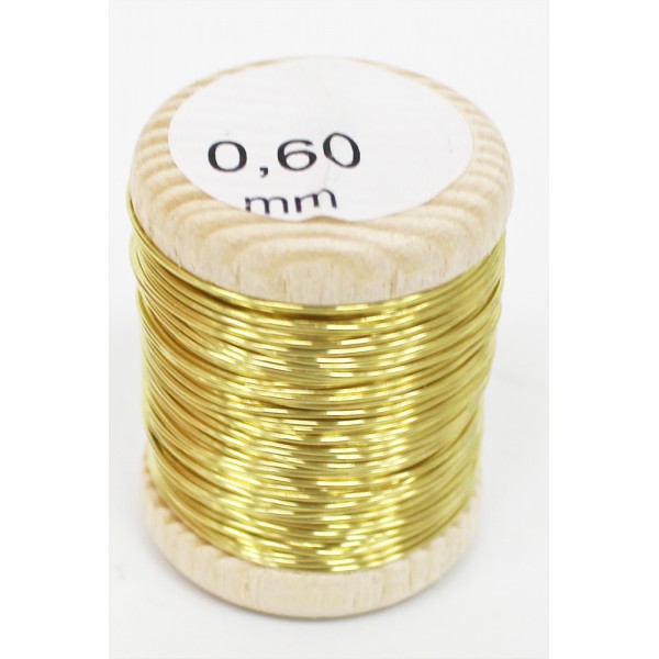 Bobina de hilo de latón 0,6 mm