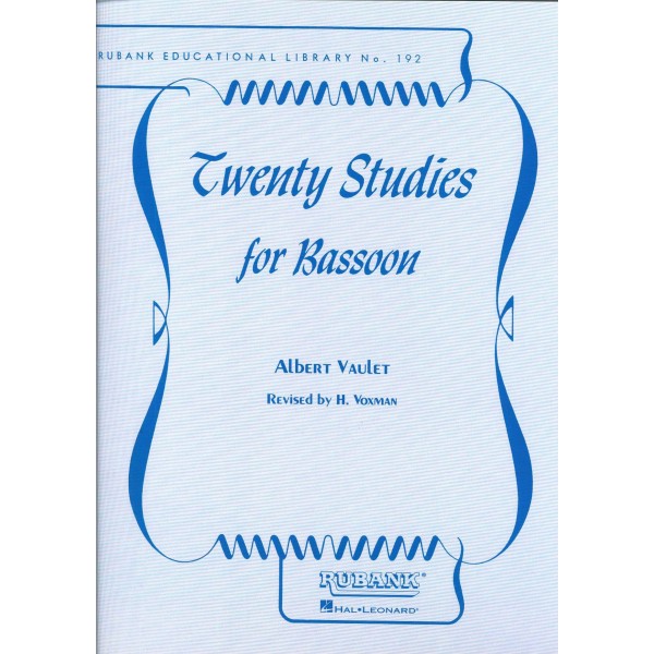 Vaulet, Albert: Twenty Studies for Bassoon