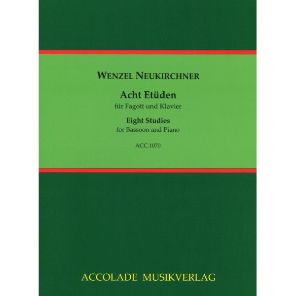 Neukirchner, Wenzel : 8 Etüden für Fagott und Klavier