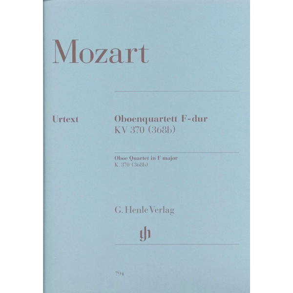 Mozart: Oboe Quartet F major K. 370 (368b)