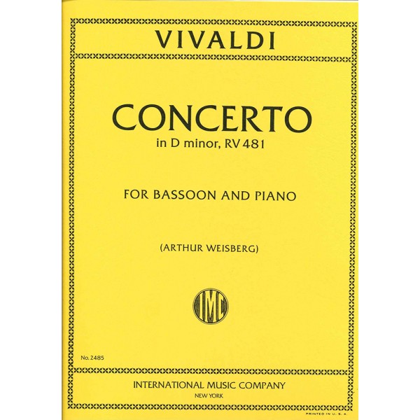 Concierto en Re menor de Vivaldi para fagot y piano