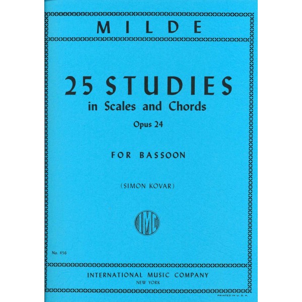 Milde, Ludwig: 25 studies in Scales and Chords op. 24