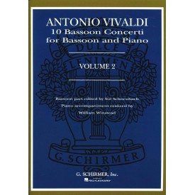 Vivaldi, 10 bassoon concerti for bassoon and piano vol. II