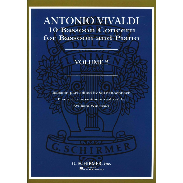 Vivaldi, 10 bassoon concerti for bassoon and piano vol. II