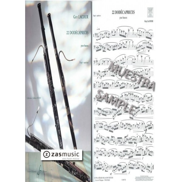 Lacour: 22 dodécaprices pour basson