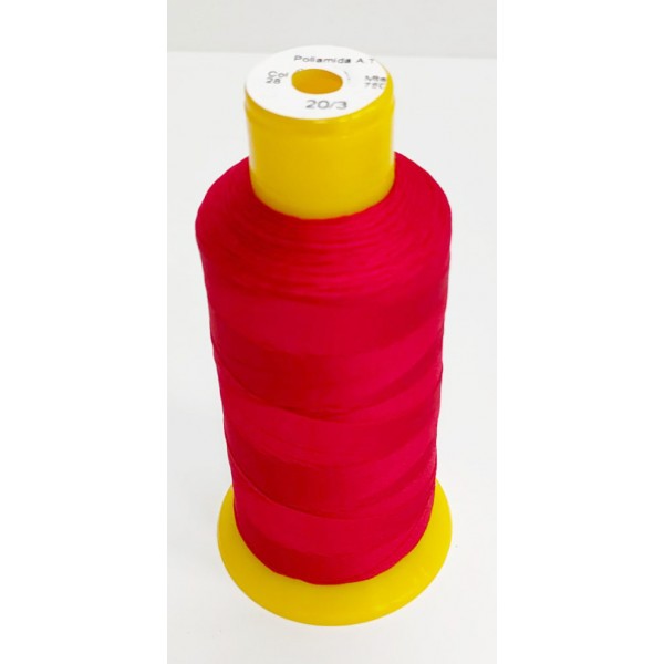 Bobina grande hilo rojo vivo