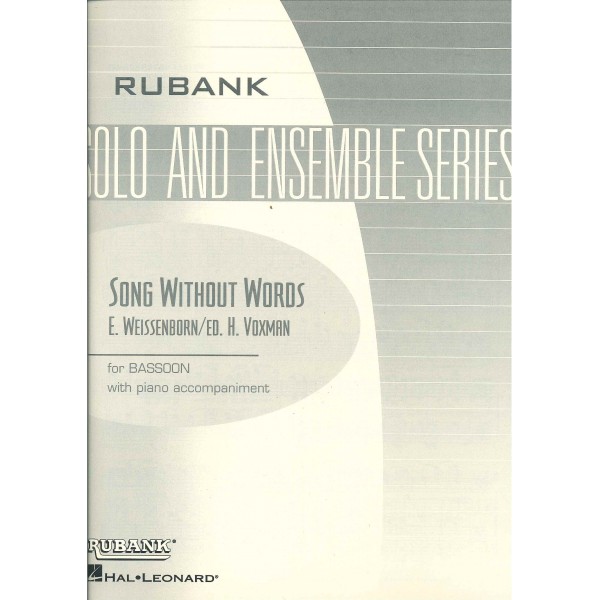 Weissenborn: Song Without Words, Op. 226