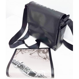 Bolso para accesorios con imágen de clarinete
