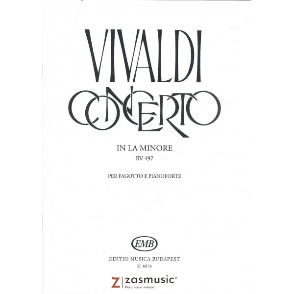 Vivaldi: Concerto in La Minore RV 497 per Fagotto e Pianoforte