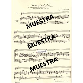 Bach: Concerto in A major para oboe de amor (oboe), Cuerdas y bajo continuo