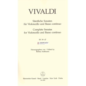 Complete Sonatas Cello Vivaldi
