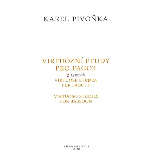 Pivonka, Karel: Virtuose Etüden für Fagott