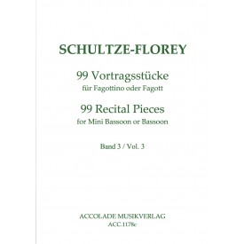Schultze-Florey: 99 Recital Pieces for Mini Bassoon or Bassoon Vol. 3