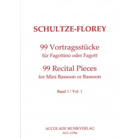 Schultze-Florey: 99 Recital Pieces for Mini Bassoon or Bassoon Vol. 1