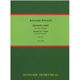 Vivaldi: Konzert c-moll RV 535 for four bassoons (Score and parts)