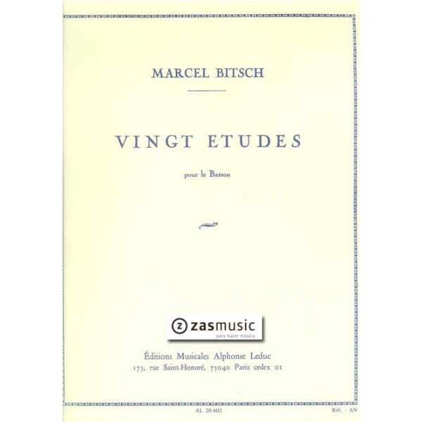Bitsch: (20) Vingt études