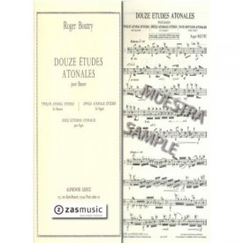 Boutry: Douze études atonales para fagot.