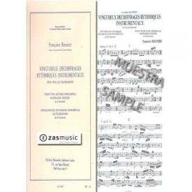 Rieunier: Twenty-two rhythmic instrumental sghtreading exercises for all instuments