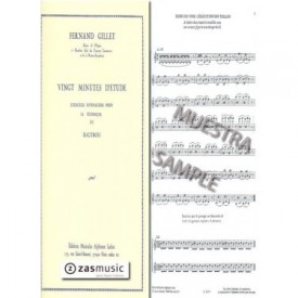 Gillet: Vingt minutes d´étude. Exercices journaliers pour la technique du hautbois