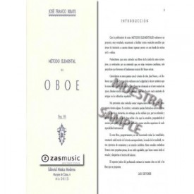 Franco Ribate, José: Método elemental de oboe