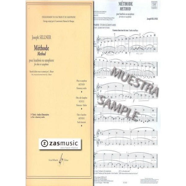Sellner: Méthode pour hautbois ou saxophone v. 1