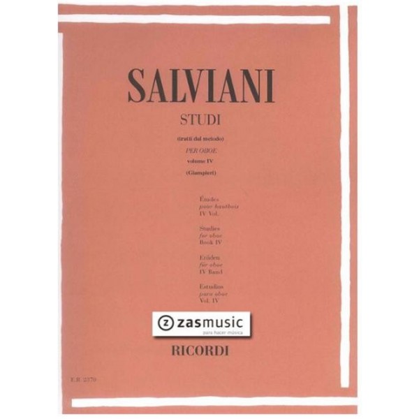 Salviani: Studi per oboe vol. IV