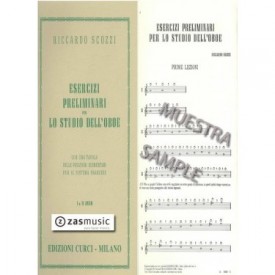 Scozzi: Esercizi preliminari per lo studio del l´oboe
