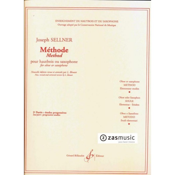 Sellner: Méthode pour hautbois ou saxophone v. 2º