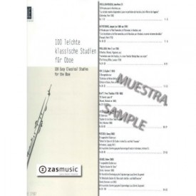 100 easy classical studies for the oboe