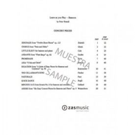 Wastall: Acompañamiento de piano de Aprende tocando el fagot