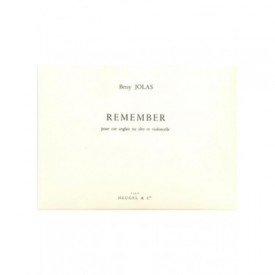 Jolas, Betsy: Remember