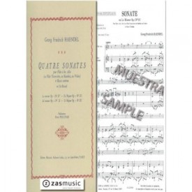 Handel: Quatre sonates op. 1 n 7, 4, 2, 11.