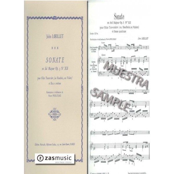 Loeillet, John: Sonate op. 3 n 12