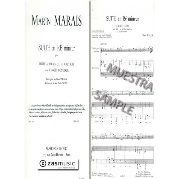 Marais, Marin: Suite en RÉ mineur