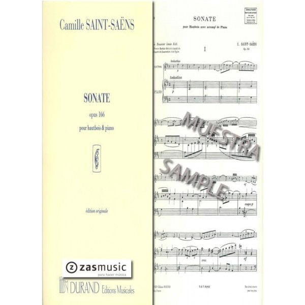 Saint-Saëns: Sonate op. 166 pour hautbois & piano