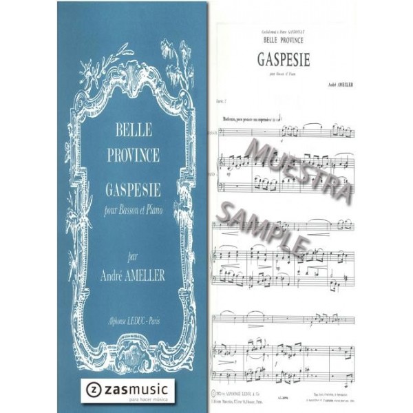 Ameller: Belle Province, Gaspesie para fagot y piano