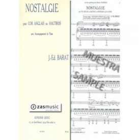 Barat: Nostalgiepour Cor Anglais ao Hautbois avec accompagnement de Piano