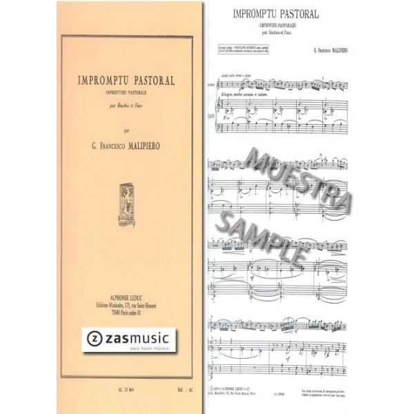 Malipiero, G. Francesco: Impromptu Pastoral pour Haubois et Piano