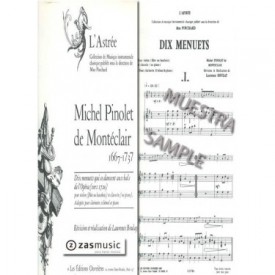 Pinolet de Montéclair: Dix menuets qui se dansent au bal de l´ópera