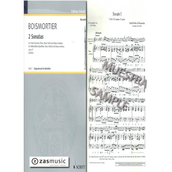 Boismortier: Zwei sonaten op. 27 (1730)