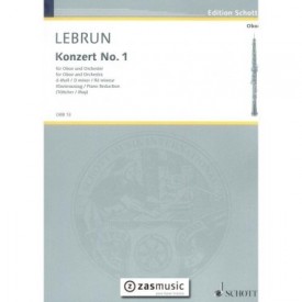 Lebrun,  Konzert nr. 1 d-moll for oboe and orchestra (Piano Reduction)