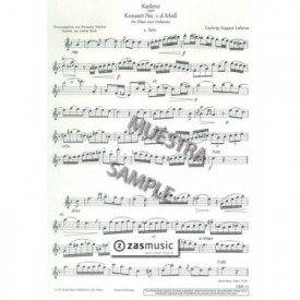 Lebrun,  Konzert nr. 1 d-moll for oboe and orchestra (Piano Reduction)