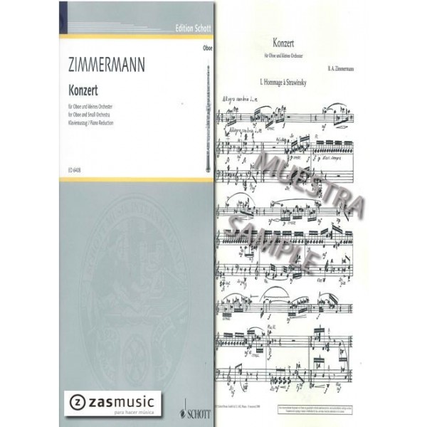 Zimmermann: Konzert (1952) for oboe and small orchestra