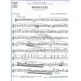Dutilleux: Sonate pour hautbois et piano