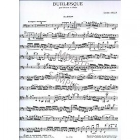 Bozza: Burlesque para fagot y piano