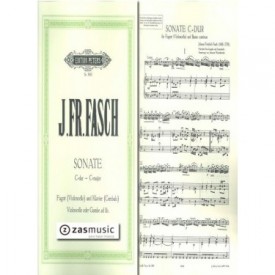 Fasch, Johann Friedrich. Sonate C major fagott (violoncello) und klavier (cembalo)
