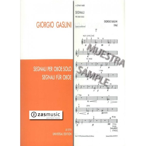 Gaslini, G.: Segnali für Oboe